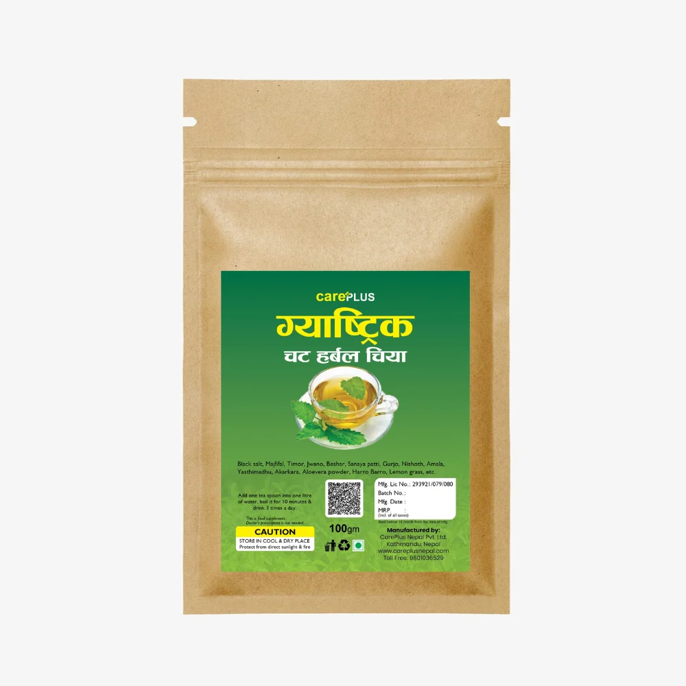 Careplus Gastric Herbal Tea 100gm Pack | Natural Herbal Tea for Acidity, Gas & Digestive Health